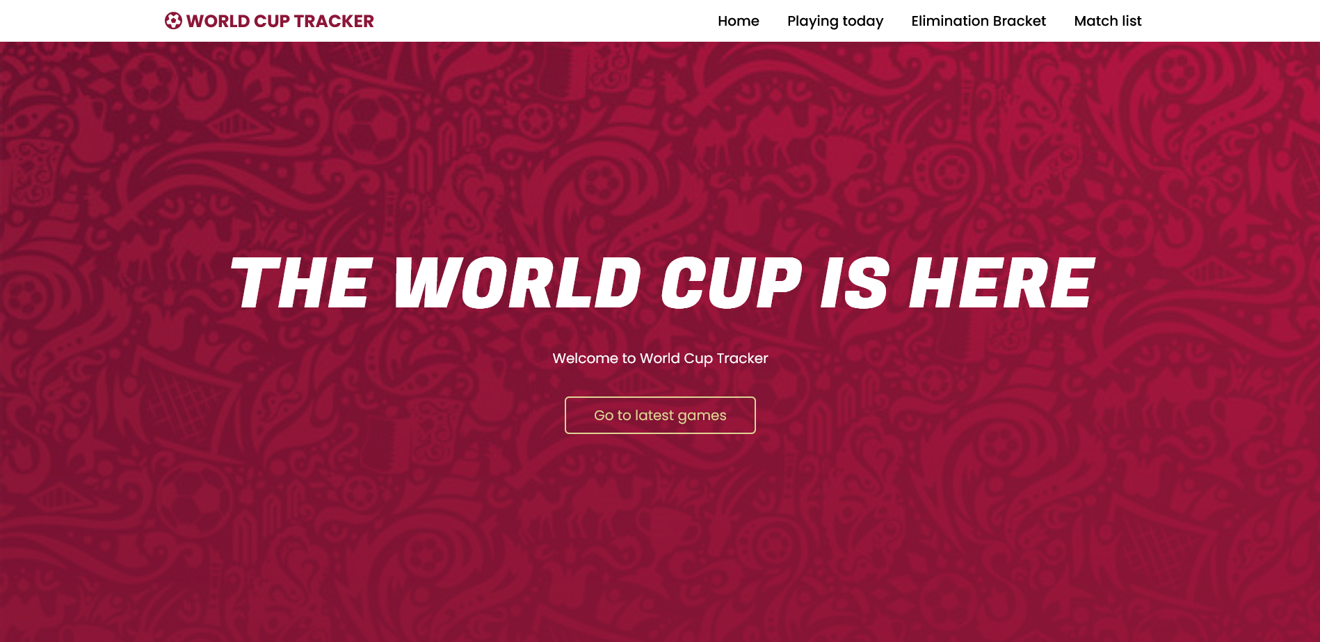 World Cup Tracker